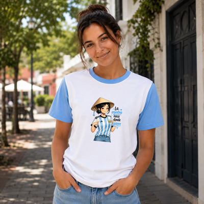 Remera " La argentina nace donde quiere"