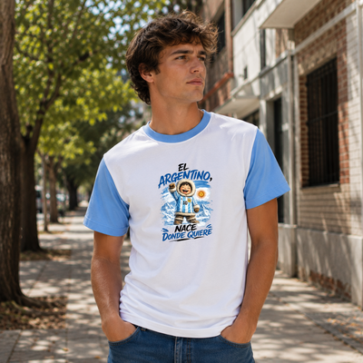 Remera, El argentino nace donde quiere