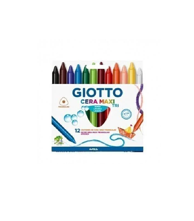 Crayones de Cera Giotto Maxi Tri  12 u.