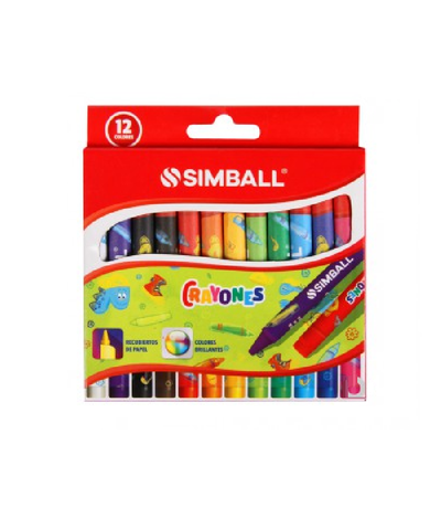 Crayones de Cera Simball 12 u.