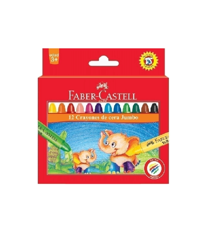 Crayones de Cera Faber Castell Jumbo 12 u.