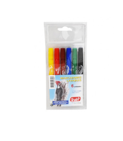 Marcadores Trabi Lavables x 6 u.
