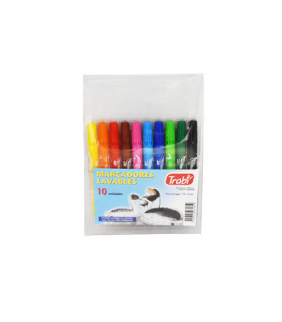 Marcadores Trabi Lavables x 10 u.