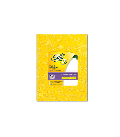 Cuaderno Éxito N”3 Rayado Forrado Amarillo 48 hs.
