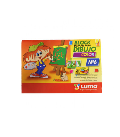 Block de Dibujo Luma N° 6 Color 24 hs.