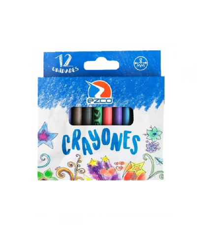 Crayones de Cera Ezco Escolares 12 u.