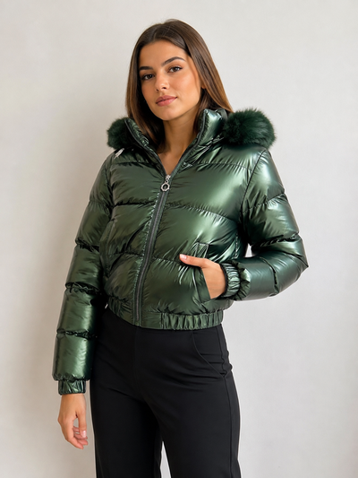 Campera metalizada S al XL