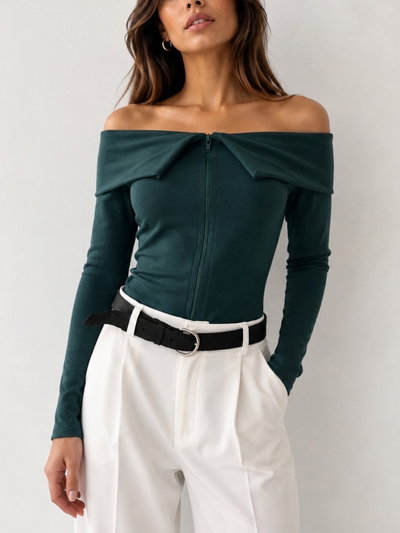 Campera Tiana 2000's cuello bote