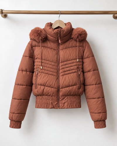 Campera Puffer Vani con piel 