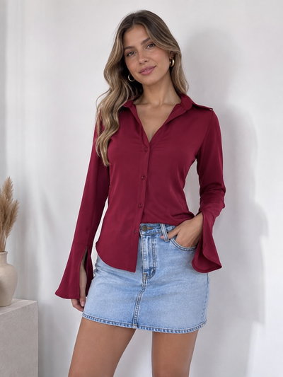 Camisa corset Siren Office Talle 2-3-4