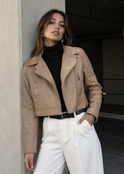 Campera ecocuero Cassie