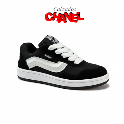 Vans knu negra suela blanca 