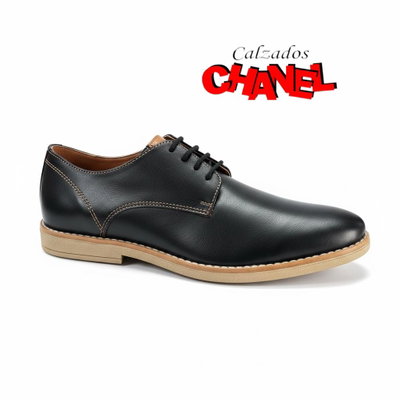 ZAPATO JULIANI NEGRO COSTURAS BICOLOR 