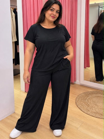 SET DE REMERA Y PALAZZO MORLEY 