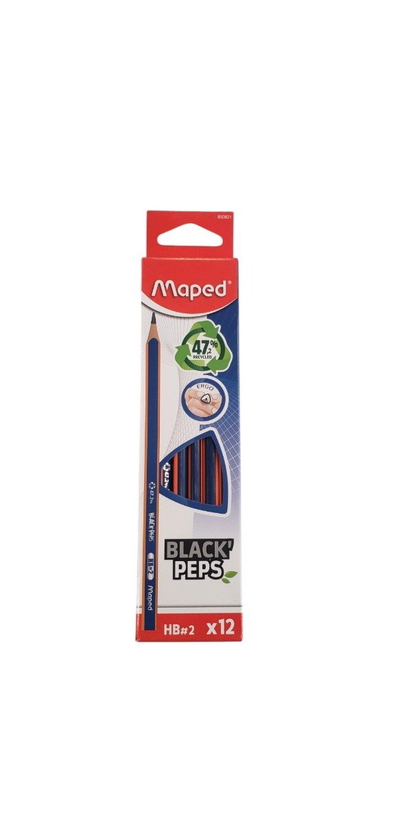 MAPED X 12 NEGRO