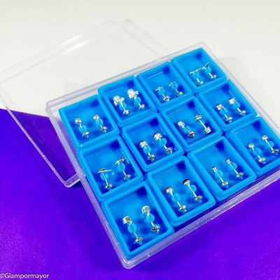 AROS ABRIDORES CAJA X 12 PARES (Enchapados en Plata)
