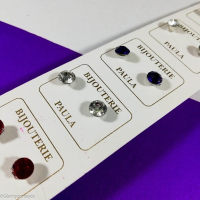 AROS STRASS X 6 PARES