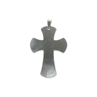 DIJE CRUZ DE ACERO X 5