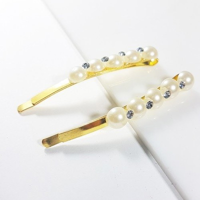INVISIBLE PERLAS Y STRASS X 6 U.