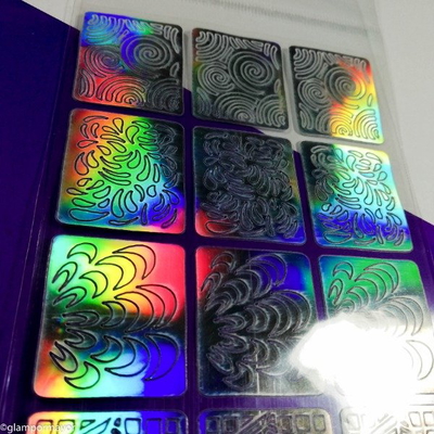 STENCIL STICKER HOLO X 12
