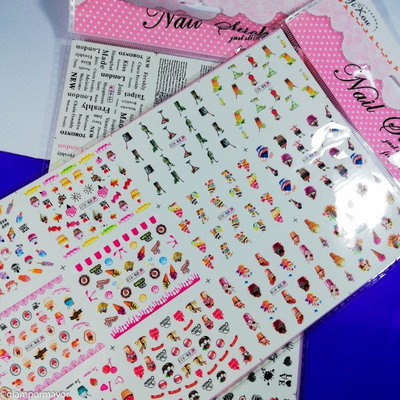DECALS - STICKERS AL AGUA PARA UÑAS