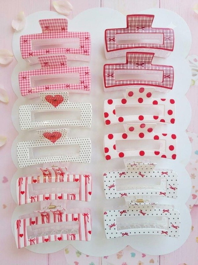 BROCHE RECTANGULAR ESTAMPADO DOCENA