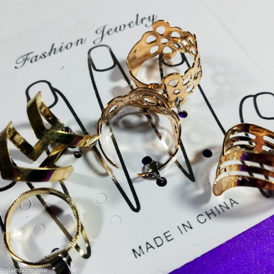 SET DE ANILLOS REGULABLES MEDIDAS DISTINTAS