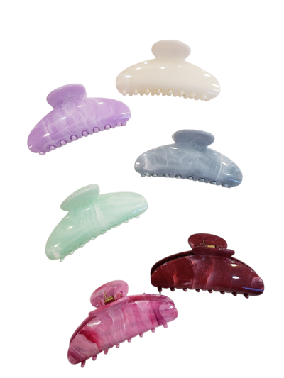Broche medialuna marmolado x 12