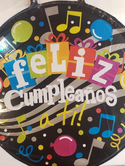 Globo "Feliz Cumpleaños" II x 6 u.