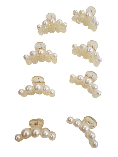 Broches perla chicas x 10 unidades