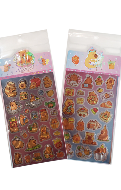 Stickers Capibara x 20 planchas
