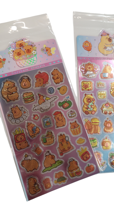 Stickers Capibara x 20 planchas