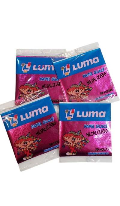 PAPEL GLACE METAL x 50 SOBRES