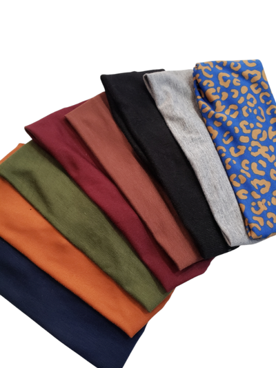 Vincha de tela- Stretchy-COLORES SURTIDOS x 12