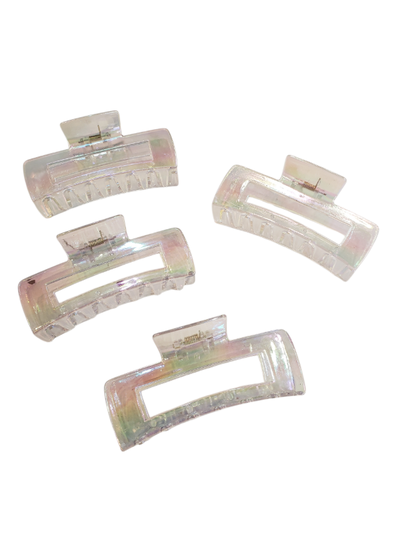 Broches tornasol RECTANGULAR x 12