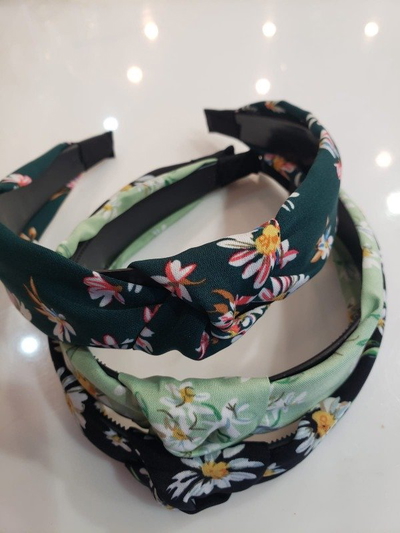 Vinchas Anudadas diseño de Margaritas x 12