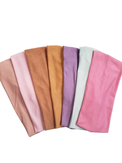 Vincha de tela- Stretchy-COLORES SURTIDOS x 12