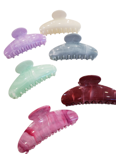 Broche medialuna marmolado x 12