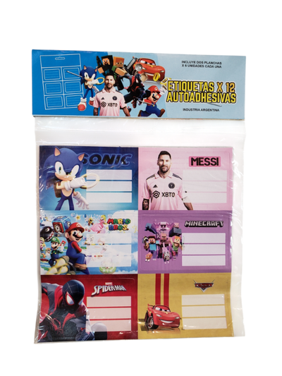 Etiquetas autoadhesivas x12u