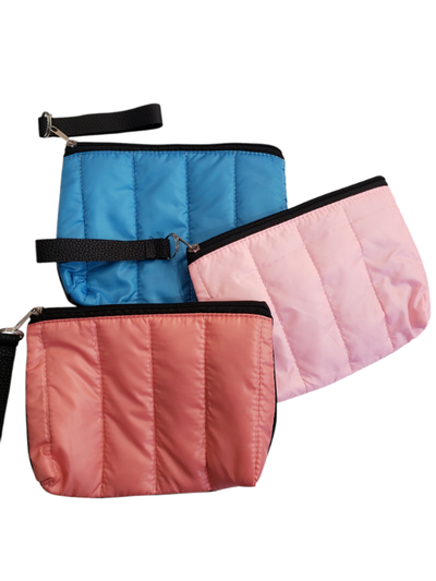 Portacosmeticos puffer con ecocuero (modelos surtidos)