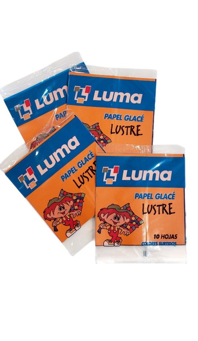 PAPEL GLACE LUSTRE X 50 SOBRES
