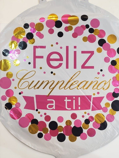 Globo "Feliz Cumpleaños" x 6 u.