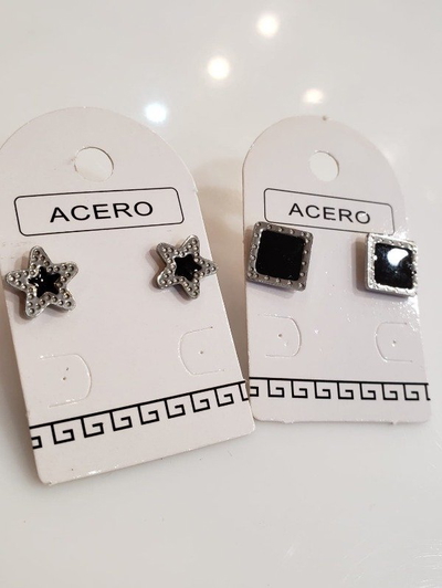 Aritos de Acero Quirúrgico (x par) (modelos surtidos)