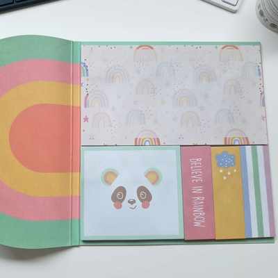 Kit post it arco iris