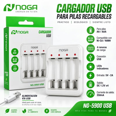 Cargador pilas AA / AAA