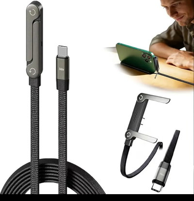 Cable con soporte carga rápida 