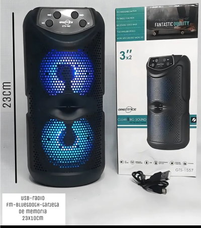 Parlante Bluetooth RGB 3x2