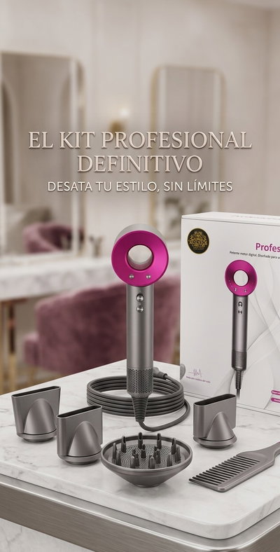 Secador de pelo ionico profesional con accesorios 