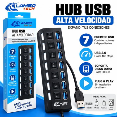 Hub USB corte individual 
