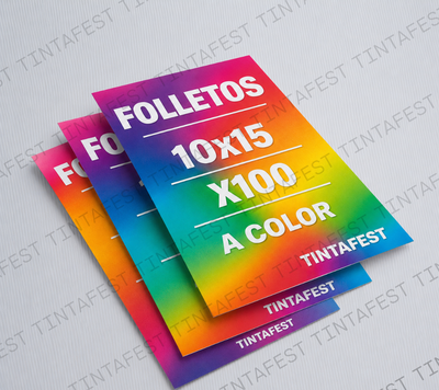 FOLLETOS (A COLOR SIMPLE FAZ) (x100u)
